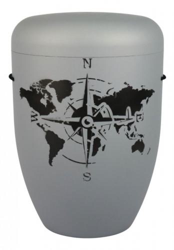 01-59-29-b Weltkarte mit Kompass in schwarz